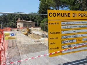 Ponte San Giovanni cantiere rotatoria via volumnia 11.7.15