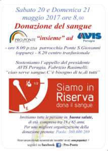Pro Ponte e Avis insieme per la donazione di sangue