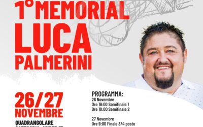 Memorial Luca Palmerini, la prima edizione il 26 e 27 Novembre al Palasport di Ponte San Giovanni.