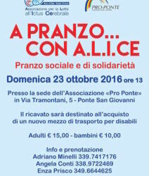 Domenica “A pranzo con Alice”