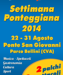 Settimana ponteggiana 2014, da venerdì 22 al 31 agosto